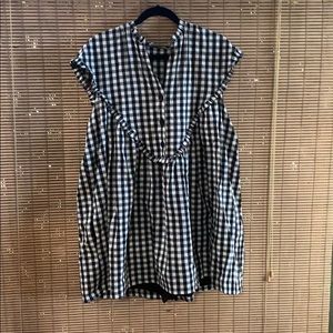 Zara Gingham Playsuit XL